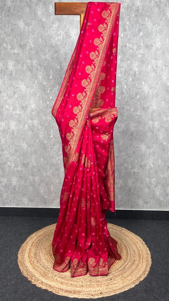 SEMI TUSSAR RAW SILK BANARASI SAREE