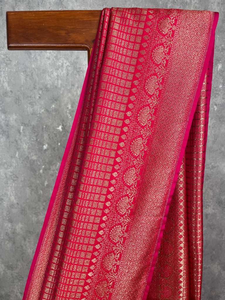 SEMI KATAN ANTIQUE ZARI BANARASI SAREE - Image 2