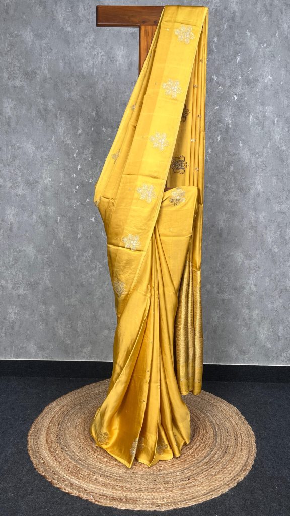 VISCOSE SATIN SILK BANARASI SAREE