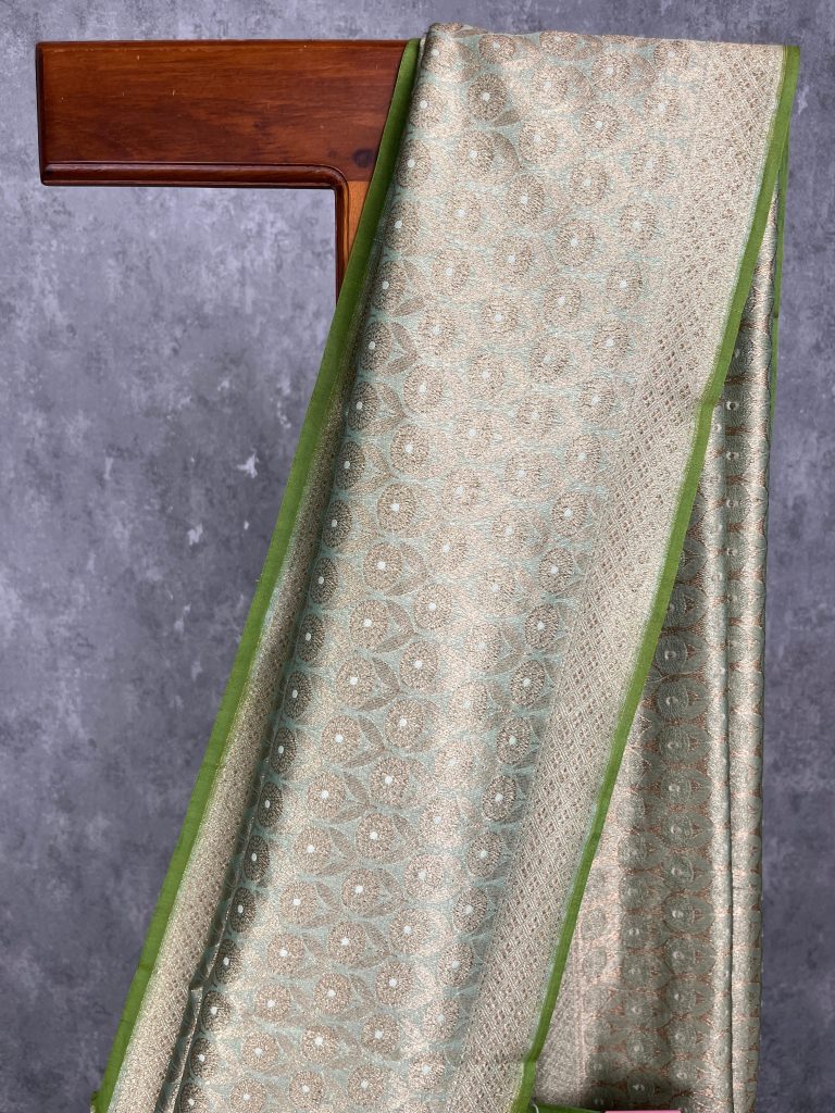 CHANDERI BROCADE BANARASI SAREE - Image 2