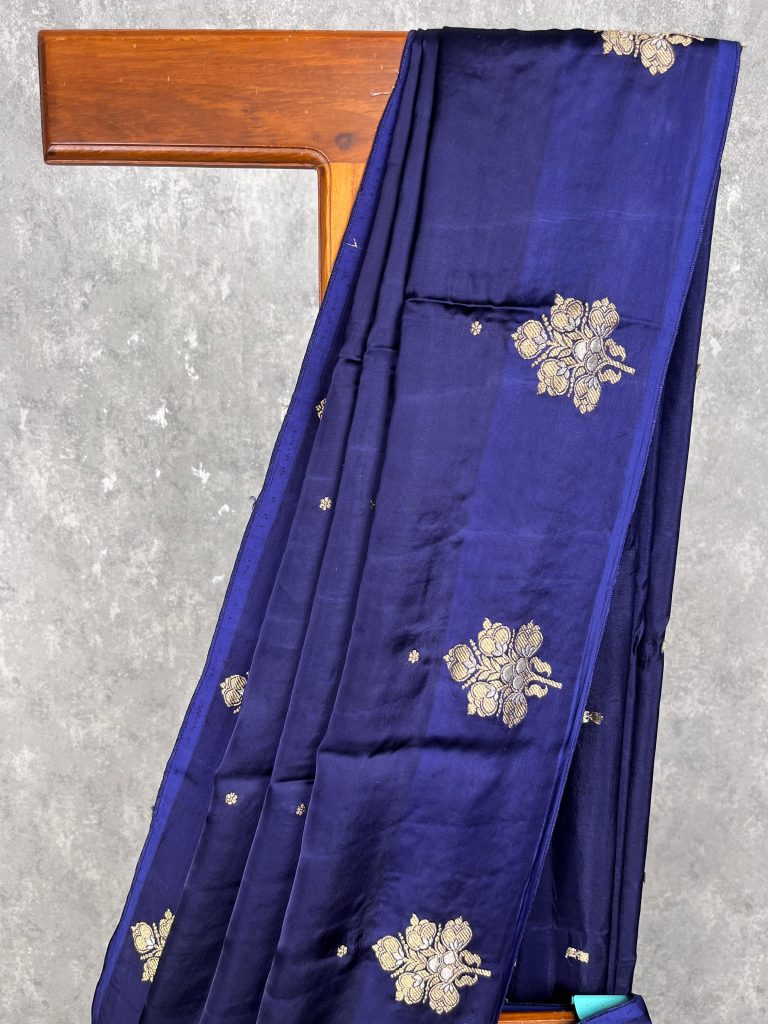 VISCOSE SATIN SILK BANARASI SAREE - Image 2