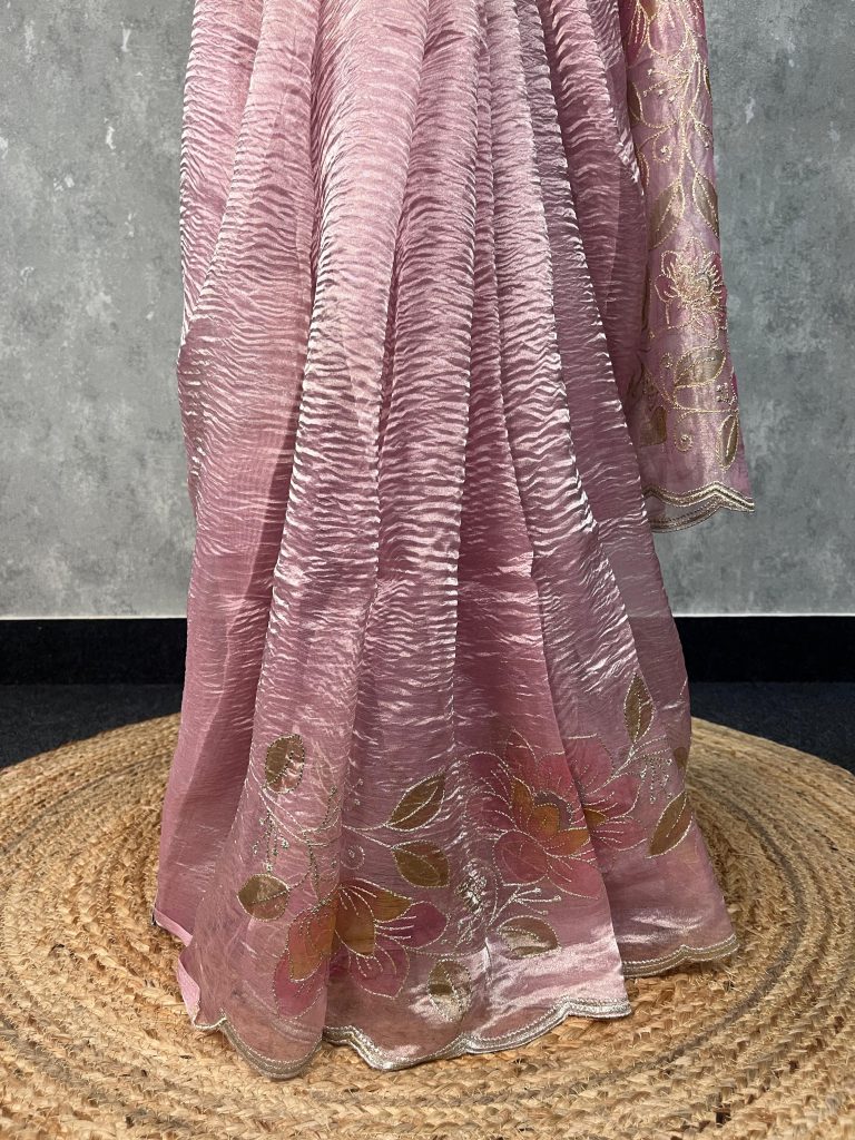 TISSUE SILK ORGANZA BANARASI SAREE - Image 3