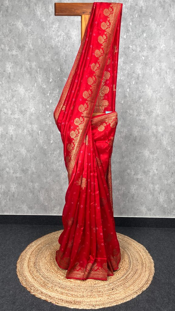 SEMI TUSSAR RAW SILK BANARASI SAREE