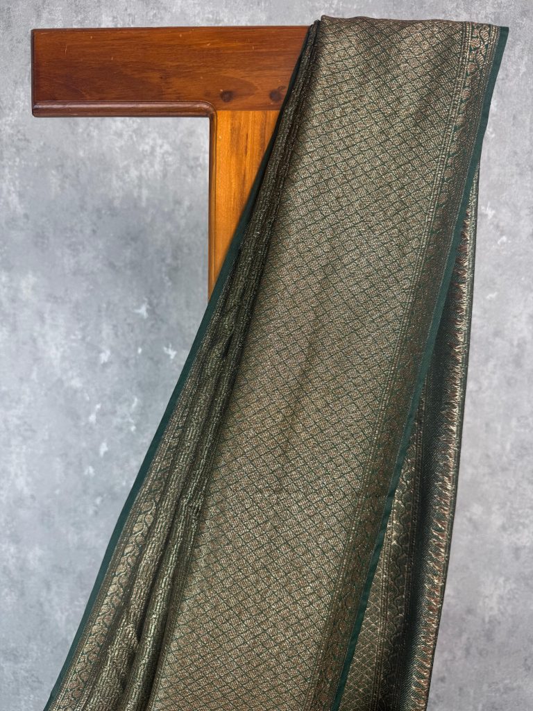 CHANDERI ANTIQUE ZARI BROCADE BANARASI SAREE - Image 2