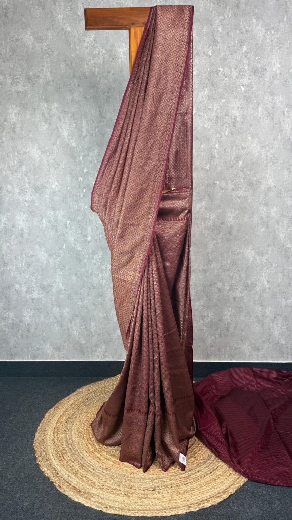 CHANDERI ANTIQUE ZARI BROCADE BANARASI SAREE
