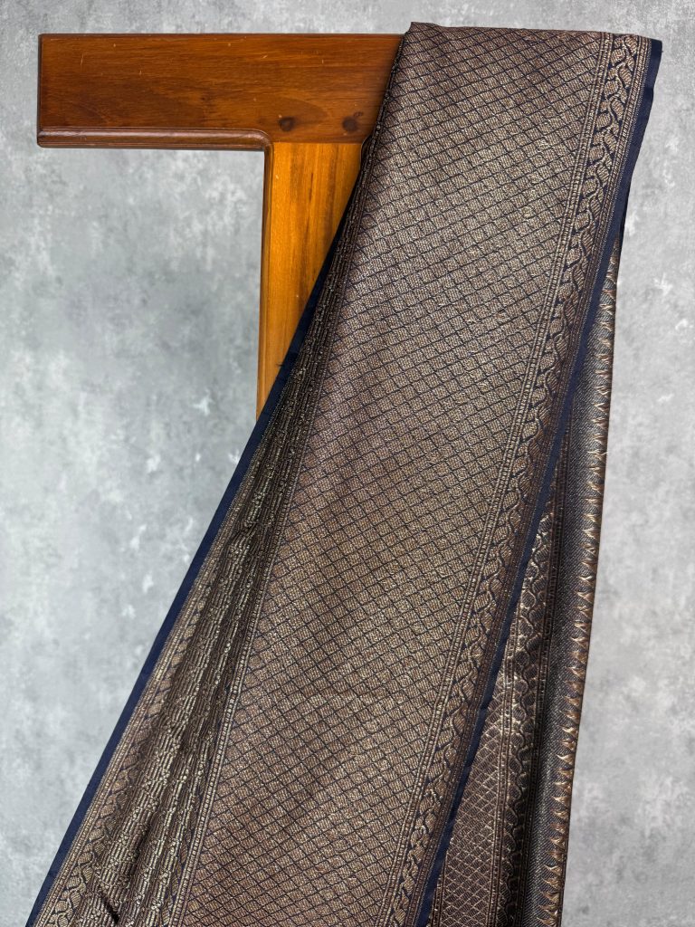 CHANDERI ANTIQUE ZARI BROCADE BANARASI SAREE - Image 2