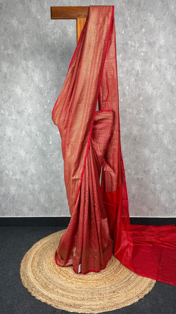 CHANDERI ANTIQUE ZARI BROCADE BANARASI SAREE