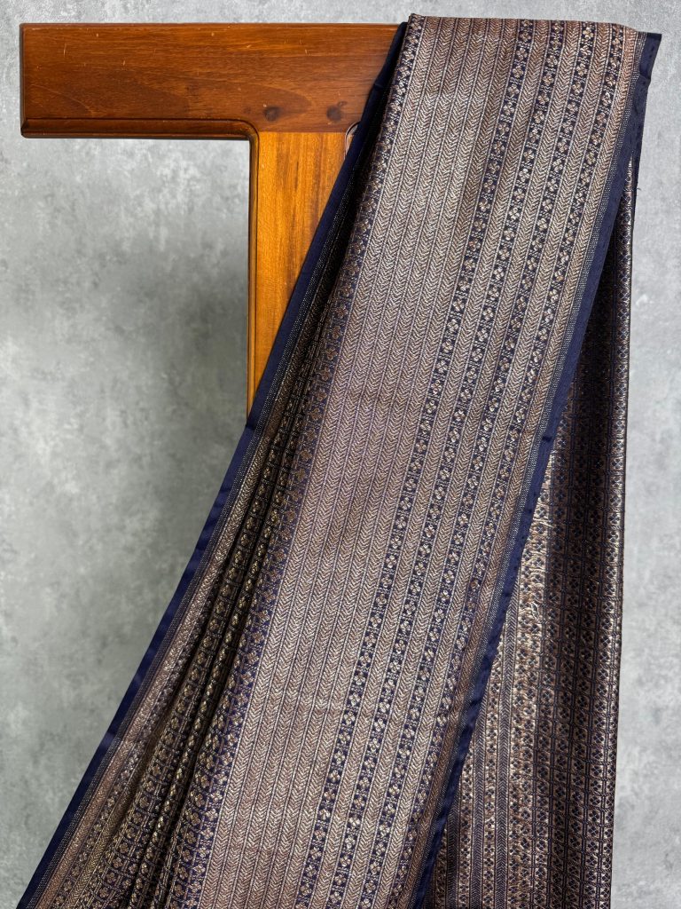 CHANDERI ANTIQUE ZARI BROCADE BANARASI SAREE - Image 2