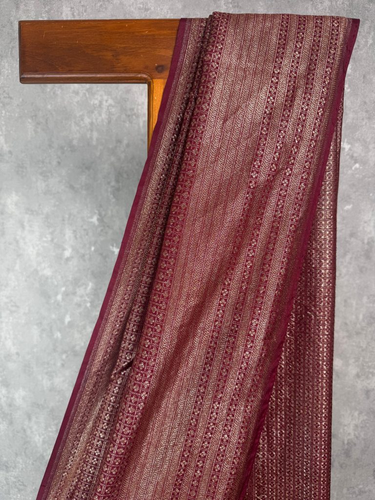 CHANDERI ANTIQUE ZARI BROCADE BANARASI SAREE - Image 2