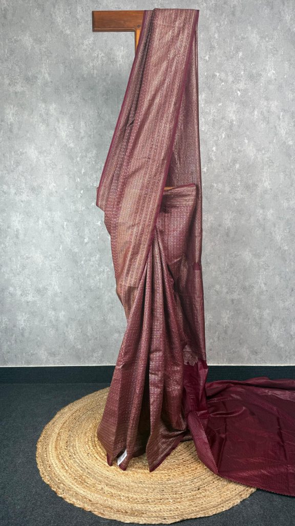 CHANDERI ANTIQUE ZARI BROCADE BANARASI SAREE