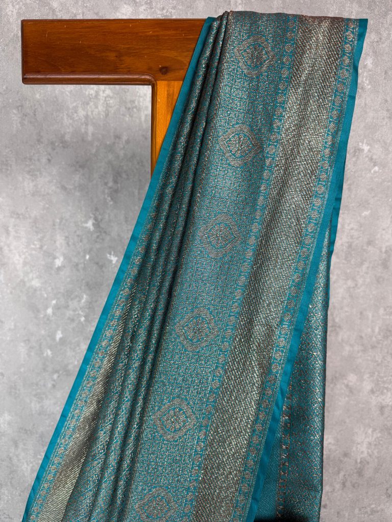CHANDERI ANTIQUE ZARI BROCADE BANARASI SAREE - Image 2