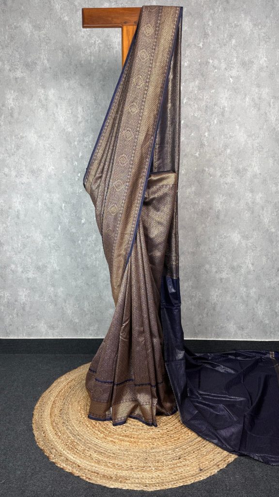 CHANDERI ANTIQUE ZARI BROCADE BANARASI SAREE
