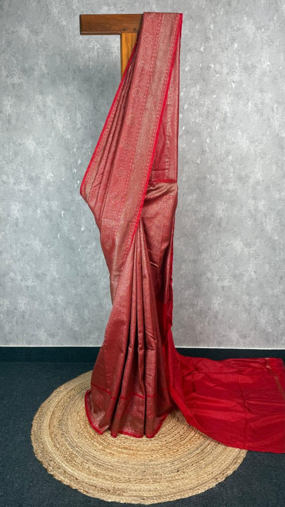 CHANDERI ANTIQUE ZARI BROCADE BANARASI SAREE