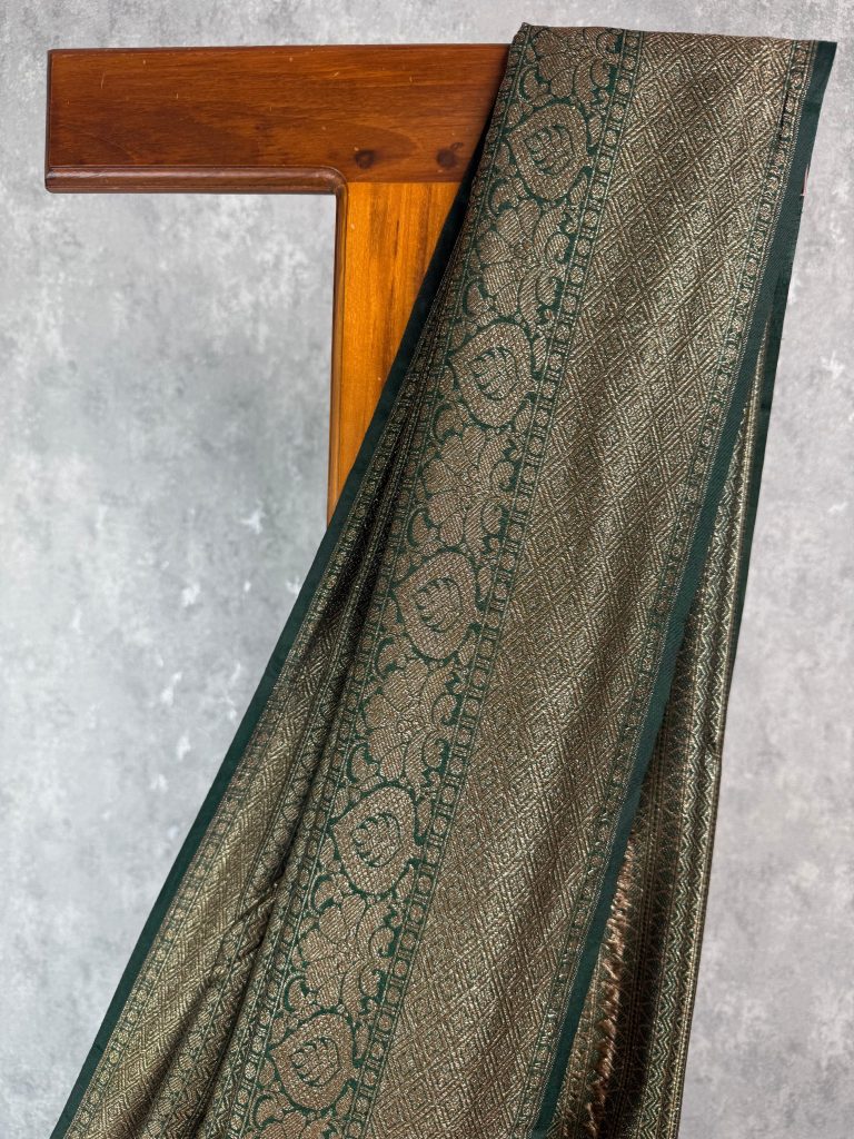 CHANDERI ANTIQUE ZARI BROCADE BANARASI SAREE - Image 2