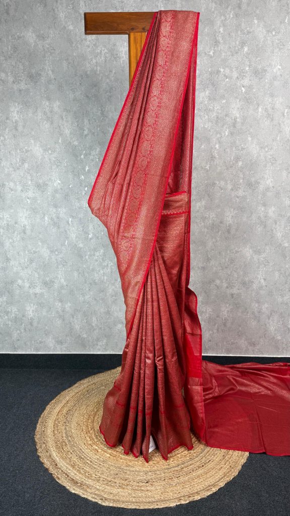 CHANDERI ANTIQUE ZARI BROCADE BANARASI SAREE
