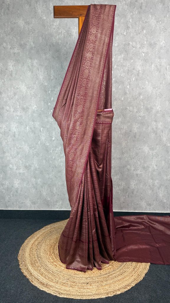CHANDERI ANTIQUE ZARI BROCADE BANARASI SAREE