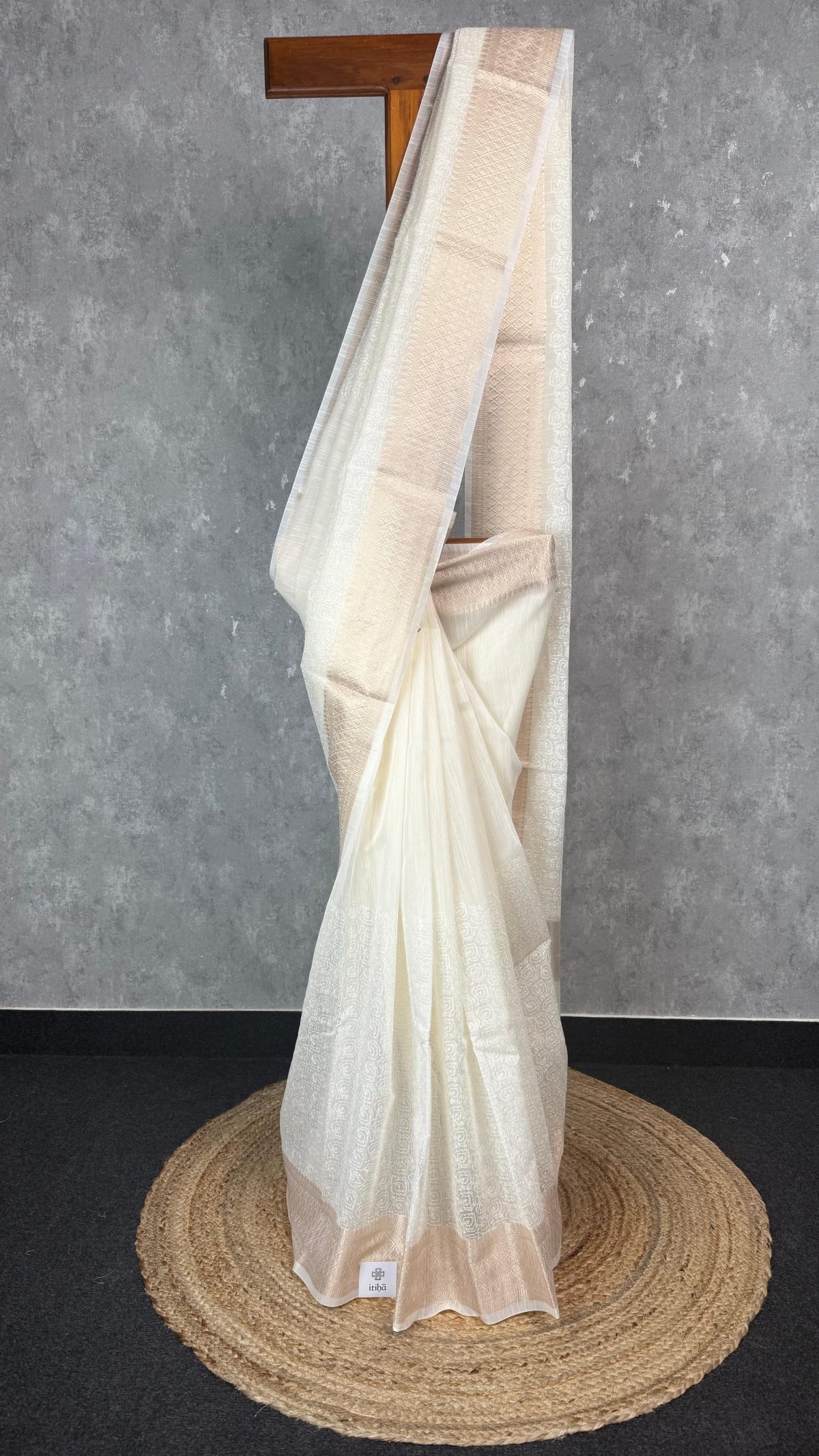SEMI KOTA EMBROIDERY BANARASI SAREE