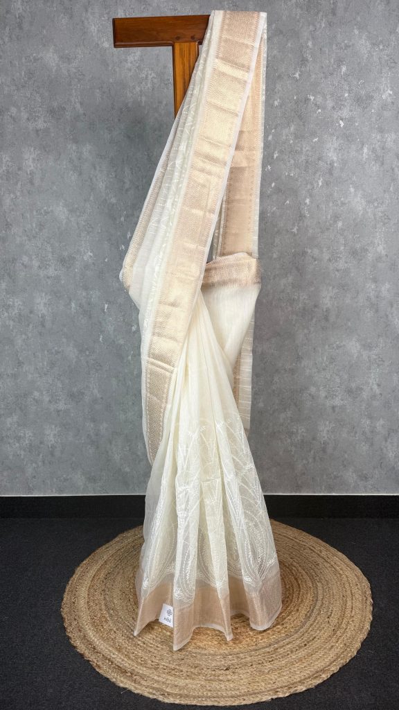 SEMI KOTA EMBROIDERY BANARASI SAREE