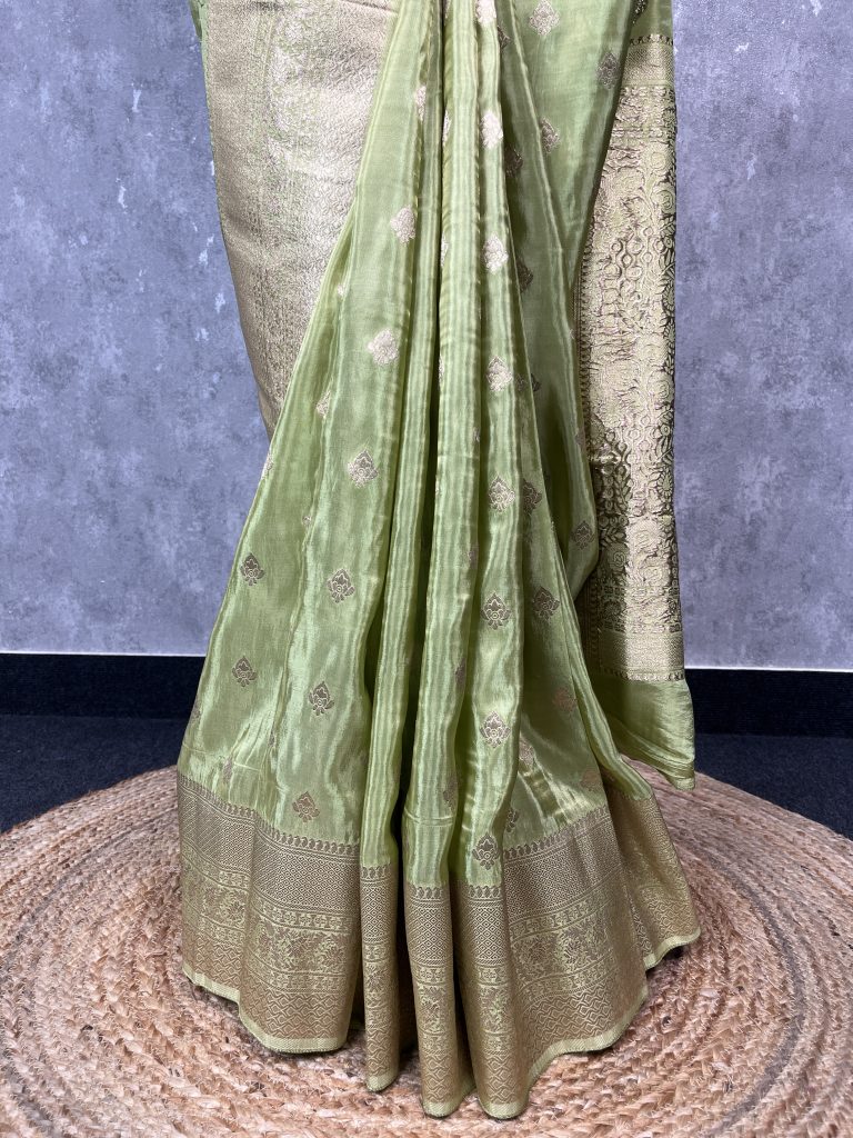 SEMI TISSUE BANARASI SAREE - Image 3