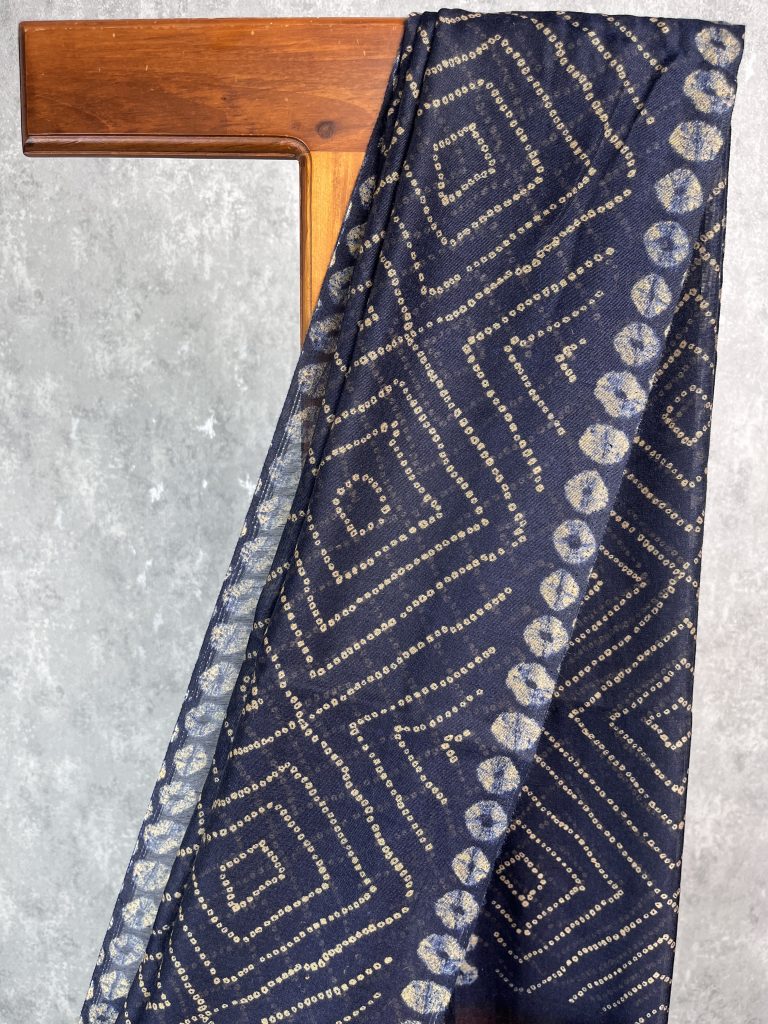SEMI LINEN PRINTED SAREE - Image 2