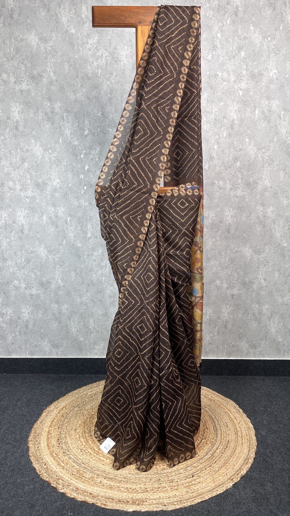 SEMI LINEN PRINTED SAREE