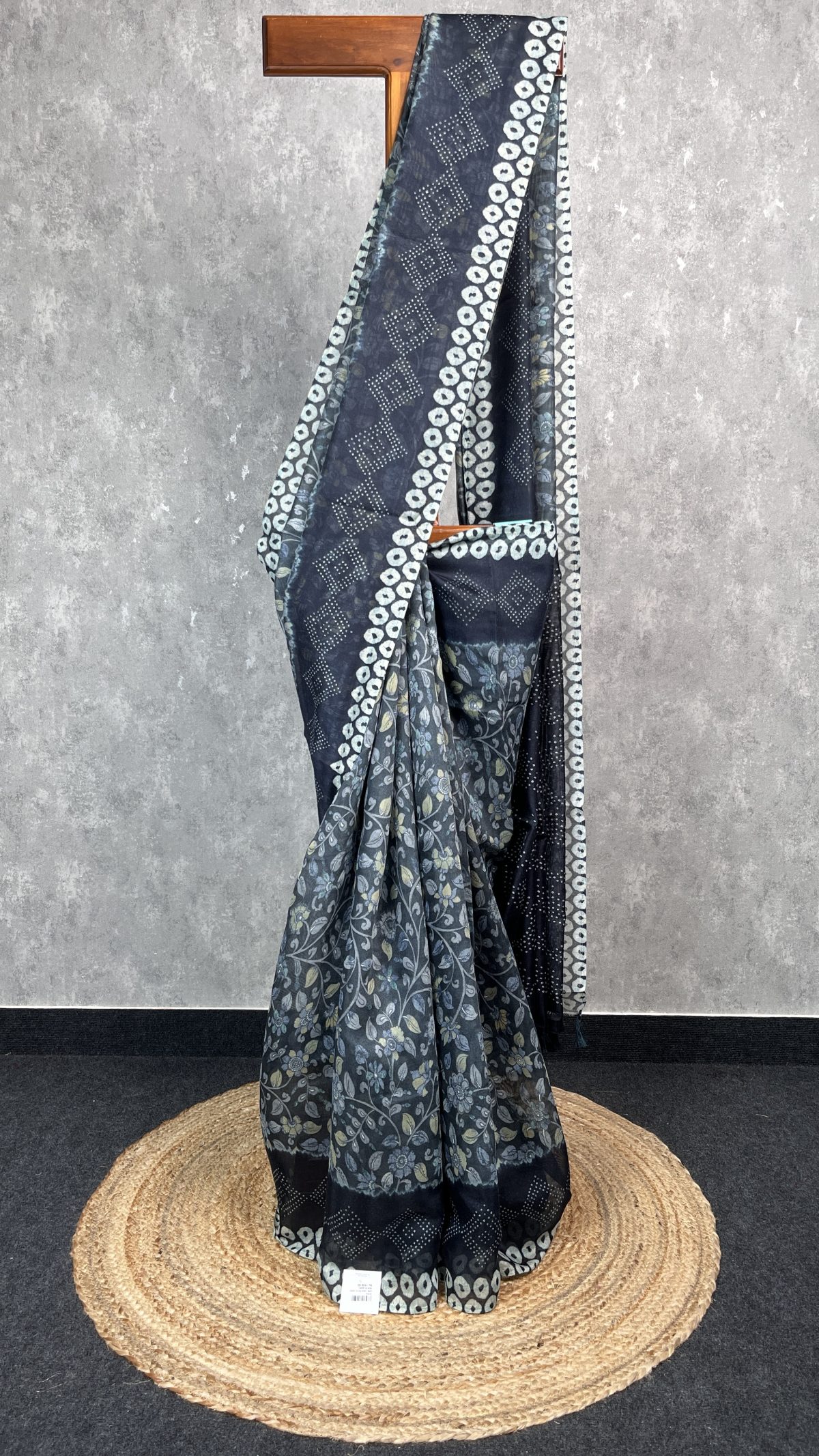 SEMI LINEN PRINTED SAREE
