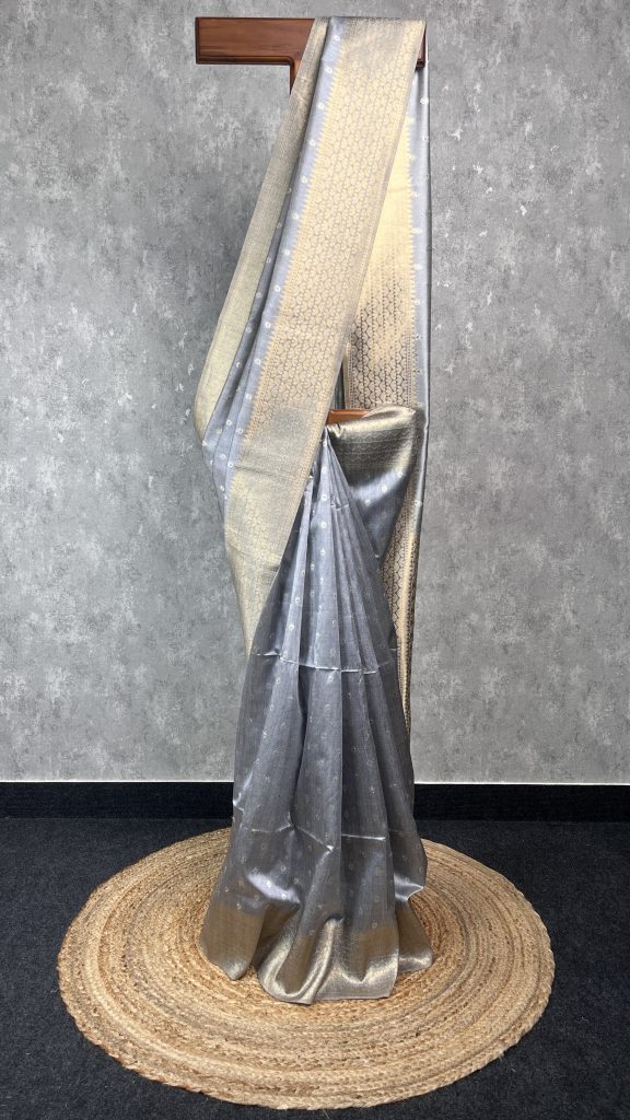 SEMI TUSSAR SILK WEAVING BANARASI SAREE