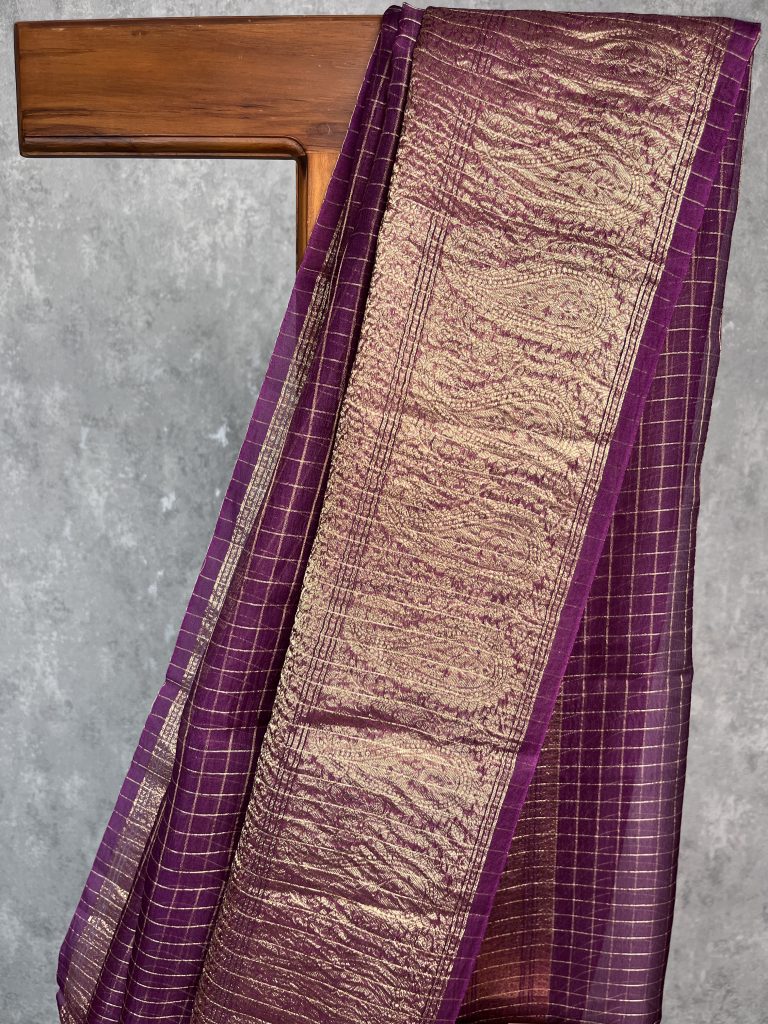 SILK ORGANZA ZARI CRUSH BANARASI SAREE - Image 2