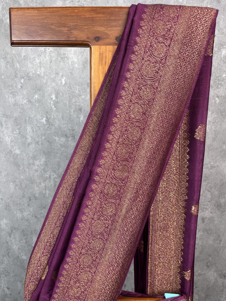 SEMI TUSSAR RAW SILK BANARASI SAREE - Image 2