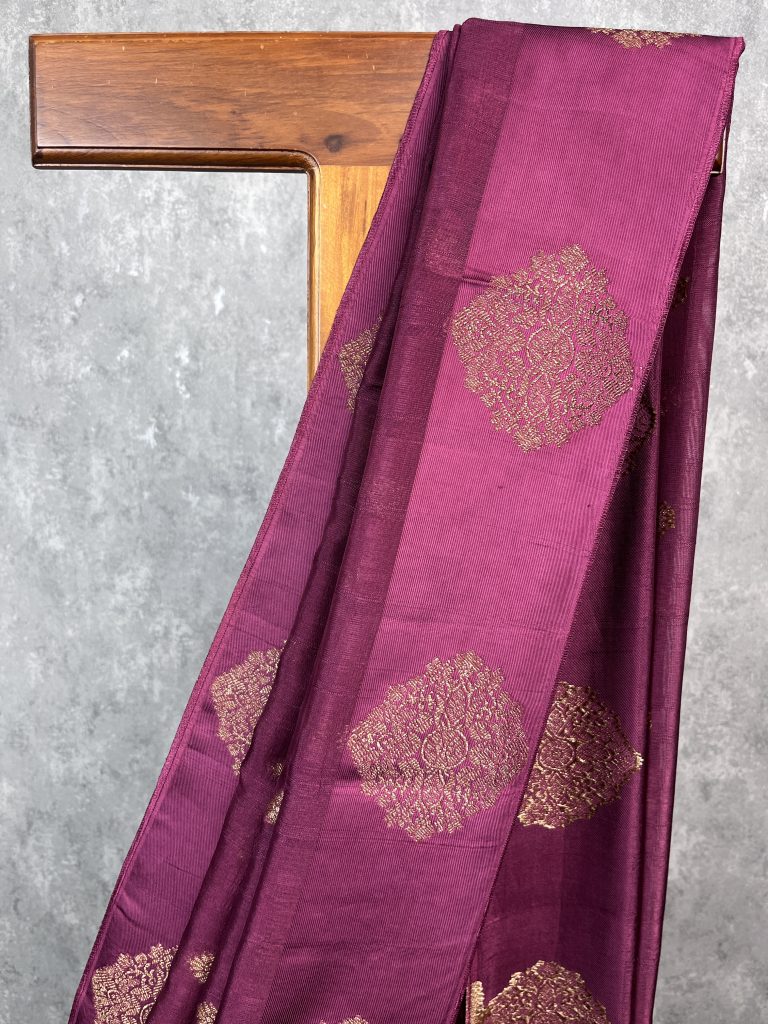 SEMI TUSSAR RAW SILK BANARASI SAREE - Image 2