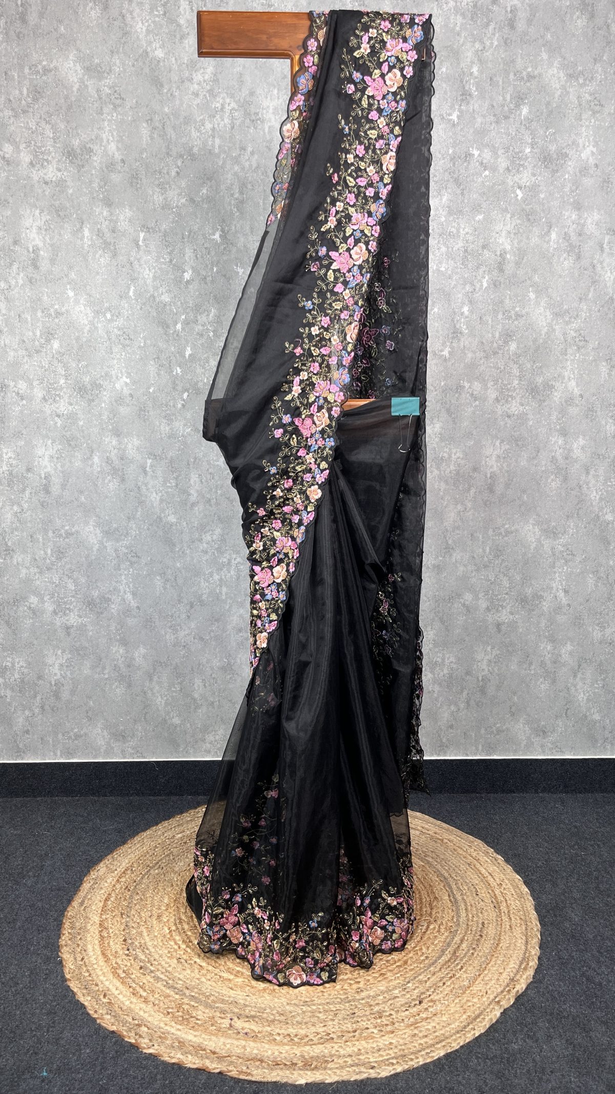ORGANZA HAND EMBROIDERY SAREE