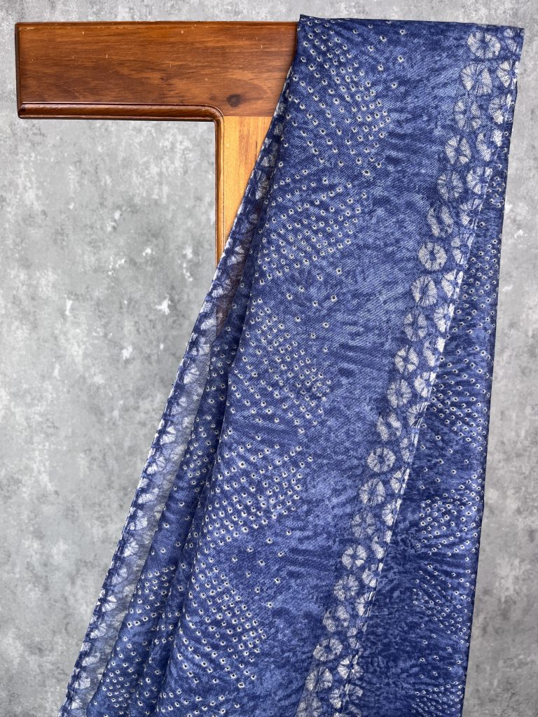 SEMI LINEN PRINTED SAREE - Image 2