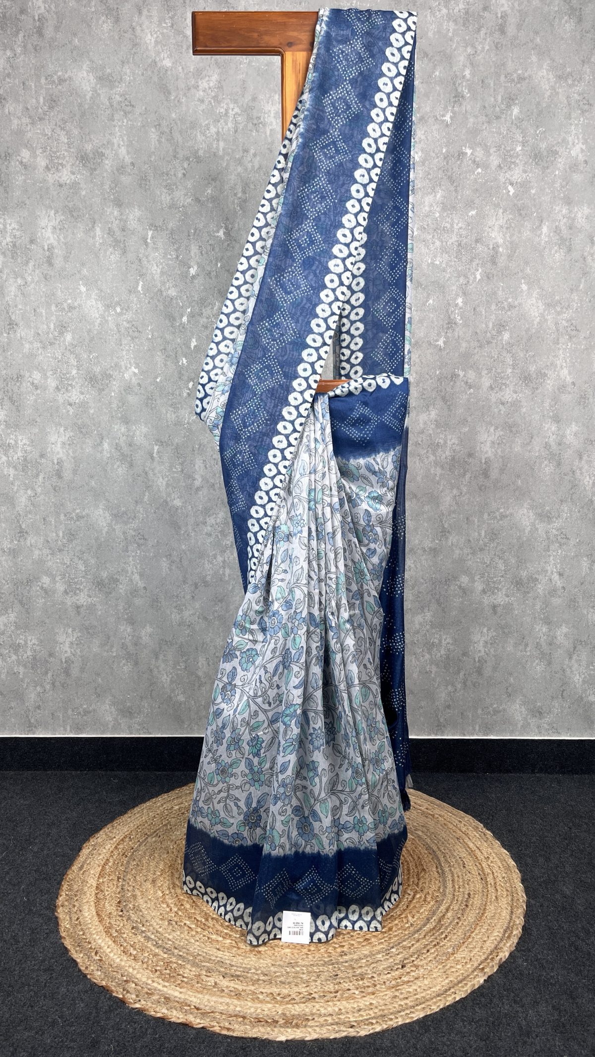 SEMI LINEN PRINTED SAREE
