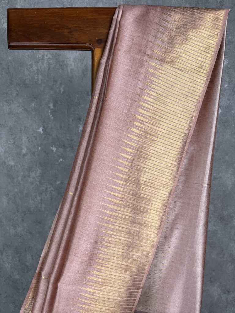 SEMI TUSSAR SILK WEAVING BANARASI SAREE - Image 2