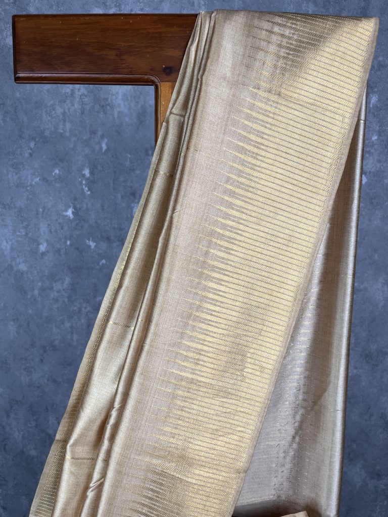 SEMI TUSSAR SILK WEAVING BANARASI SAREE - Image 2