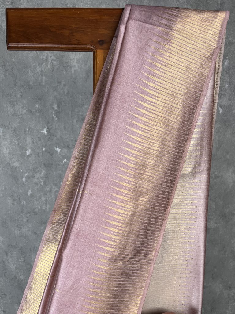SEMI TUSSAR SILK WEAVING BANARASI SAREE - Image 2
