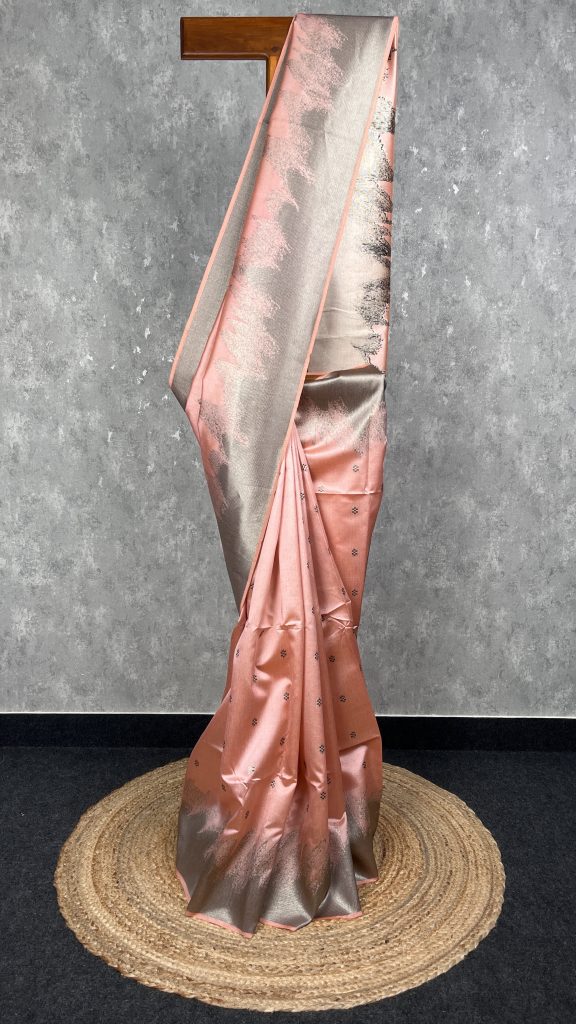 SEMI TUSSAR SILK WEAVING BANARASI SAREE
