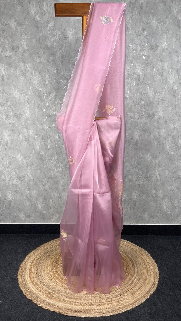ORGANZA EMBROIDERY SAREE