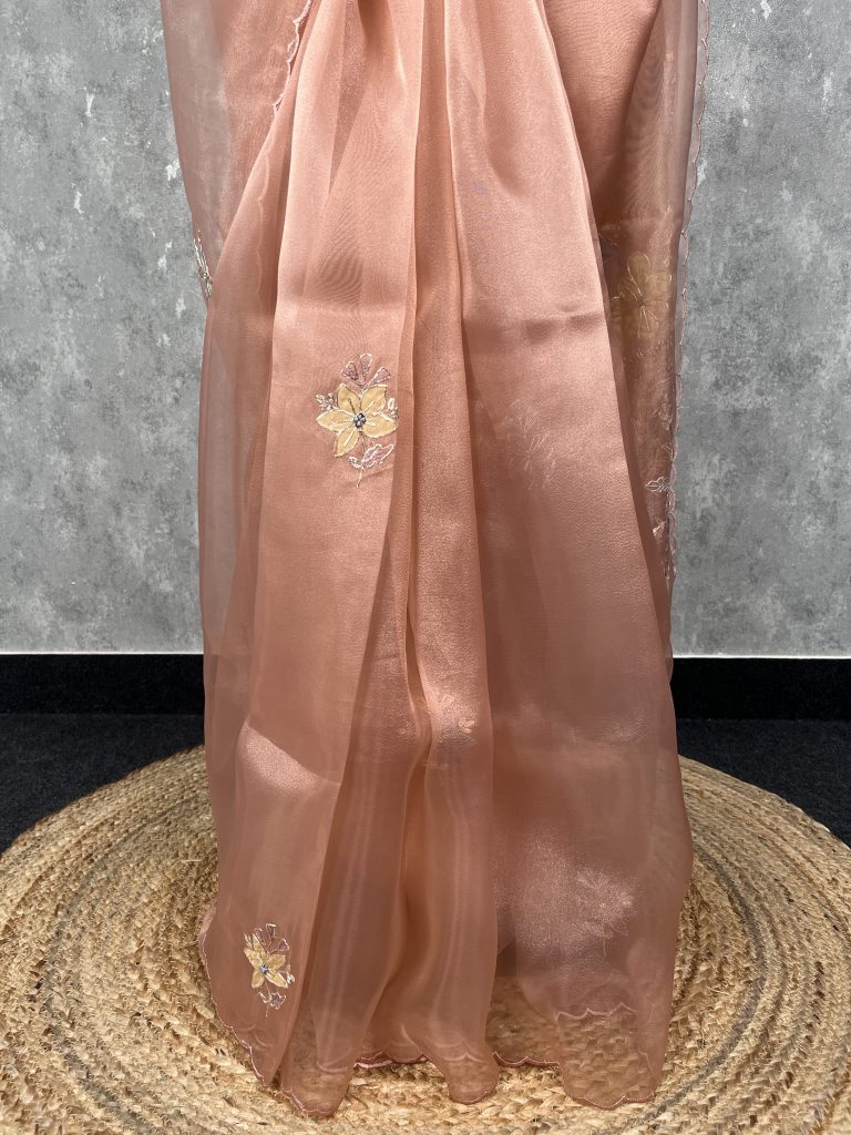 ORGANZA EMBROIDERY SAREE - Image 3