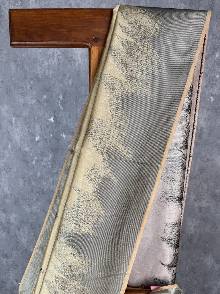 SEMI TUSSAR SILK WEAVING BANARASI SAREE - Image 2