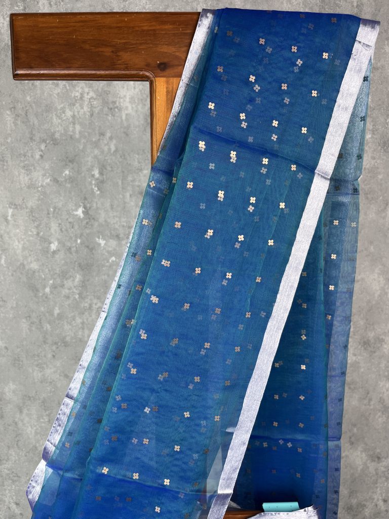 KORA MUSLIN BANARASI SAREE - Image 2