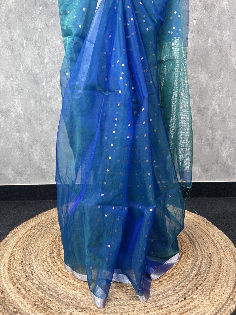 KORA MUSLIN BANARASI SAREE - Image 3