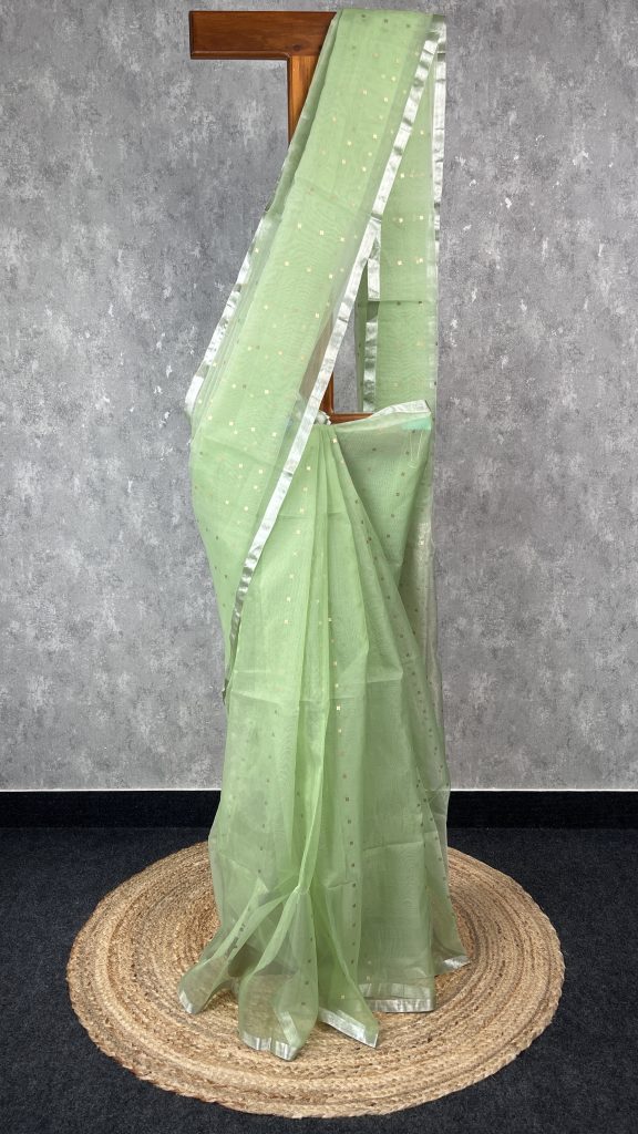 KORA MUSLIN BANARASI SAREE