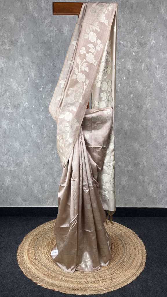 SEMI TUSSAR SILK WEAVING BANARASI SAREE