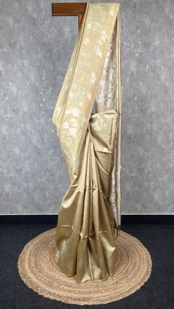 SEMI TUSSAR SILK WEAVING BANARASI SAREE