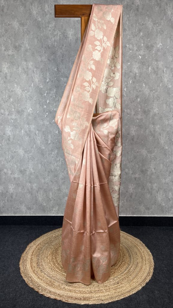 SEMI TUSSAR SILK WEAVING BANARASI SAREE