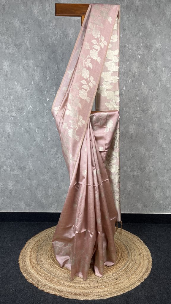 SEMI TUSSAR SILK WEAVING BANARASI SAREE