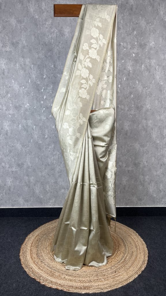 SEMI TUSSAR SILK WEAVING BANARASI SAREE