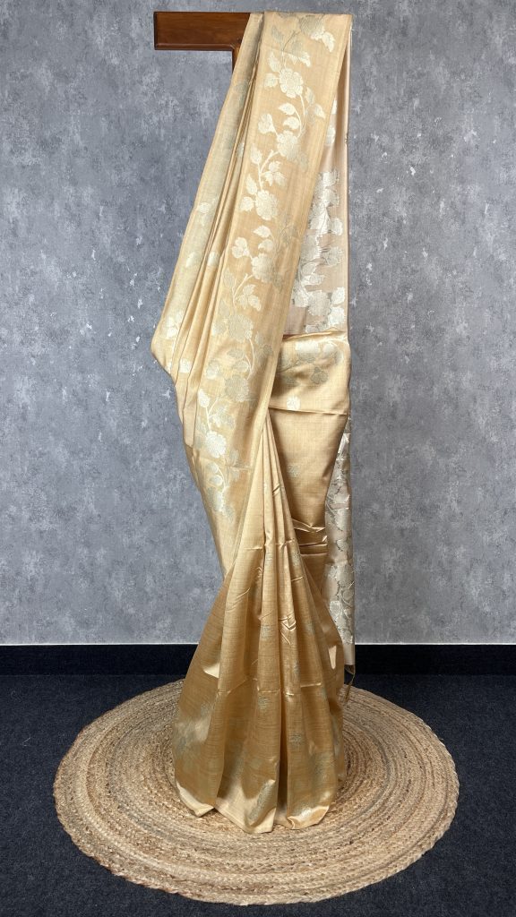SEMI TUSSAR SILK WEAVING BANARASI SAREE