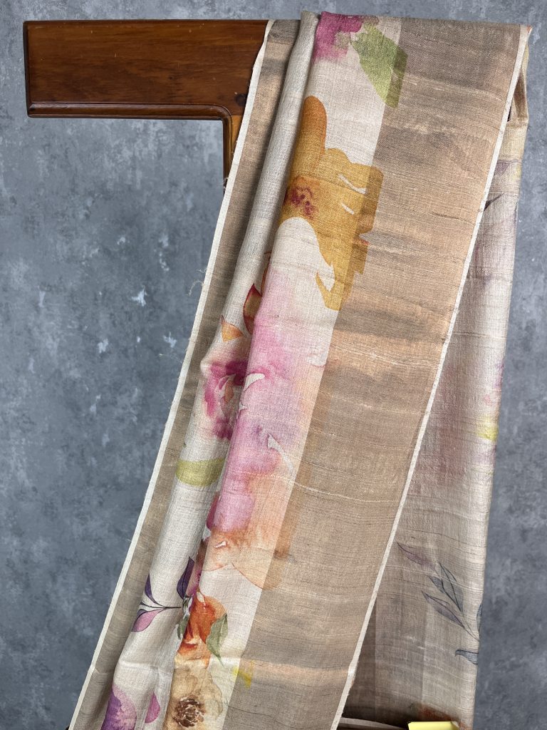 TUSSAR SILK PRINTED SAREE - Image 2